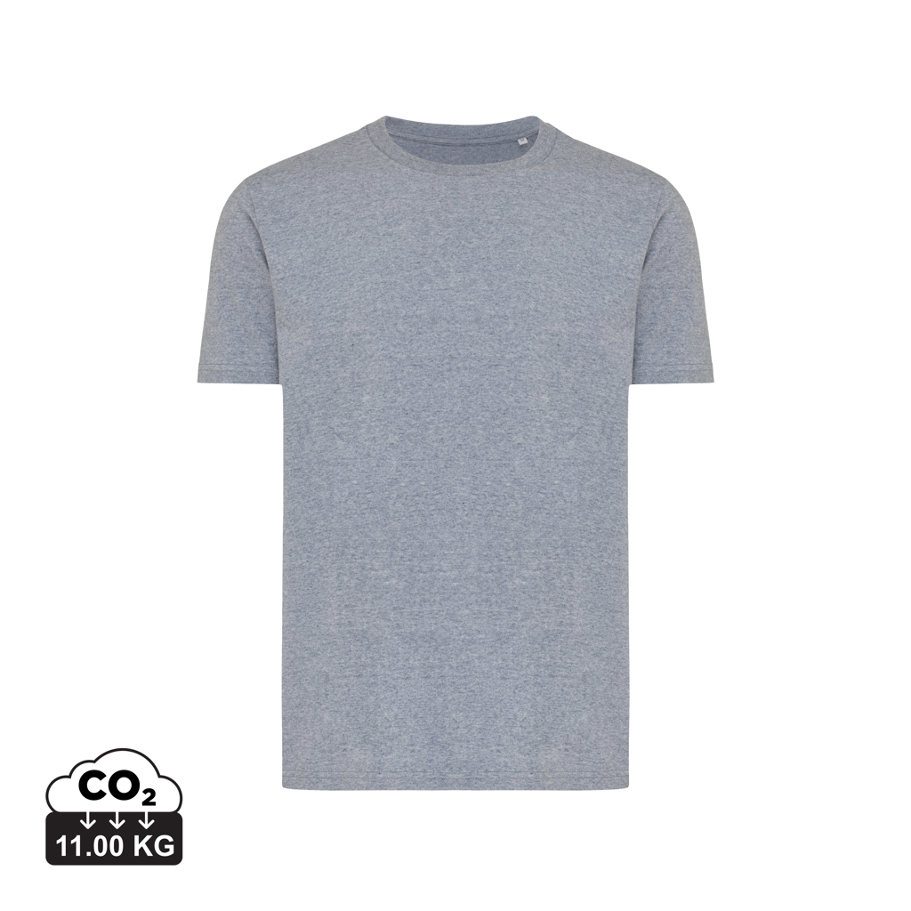 T-shirt personnalisable 180g unisexe Brett Iqoniq light heather navy